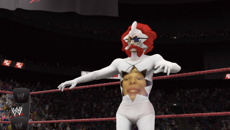 Illustration for article titled The Most Bizarre Fan-Made Pro Wrestlers From WWE 2K16